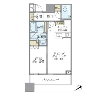 ブリリアタワーズ目黒サウスレジデンス【8階】の間取り