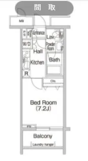 東京都新宿区中落合2【マンション】の間取り