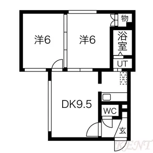ビッグバーンズマンション八軒II【3階】の間取り