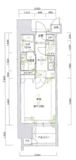 サヴォイテンジンスクワイヤー【2階】の間取り