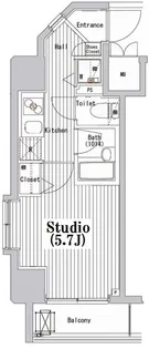 ガーラ・シティ深川森下【5階】の間取り