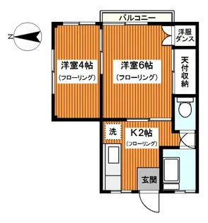 清水マンション【3階】の間取り