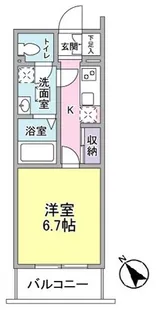 ベルドミール玉川【3階】の間取り