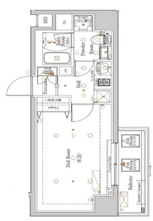 The Log日本橋【7階】の間取り