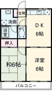 ハッピーフラッツ【1階】の間取り