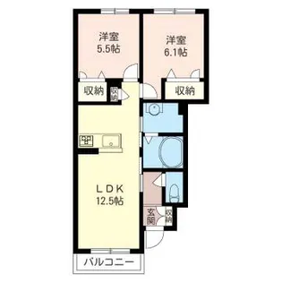 アビタシオンII【1階】の間取り