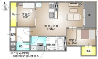 岡山県岡山市北区青江3【アパート】の間取り