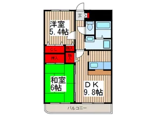 ジェンティール【1階】の間取り