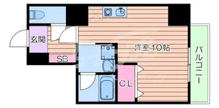 レジデンス釣鐘【8階】の間取り
