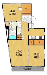 神奈川県横浜市神奈川区泉町【マンション】の間取り