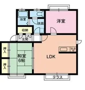 リバーサイドパレスNT B棟【1階】の間取り