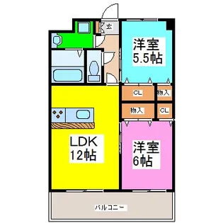 パークハウス【3階】の間取り