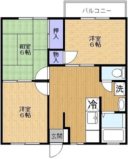 プラザステージA【2階】の間取り
