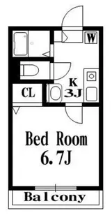 ウェスト・フォンテーヌ【2階】の間取り