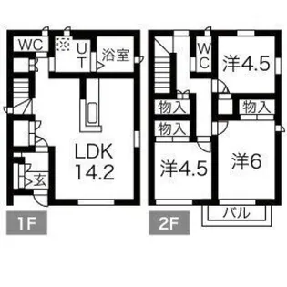 栃木県宇都宮市平松本町【一戸建】の間取り