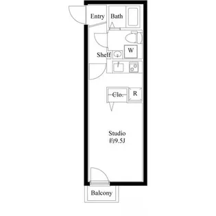 プロスパー飯田橋【1階】の間取り