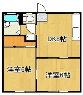 クールドゥ【1階】の間取り