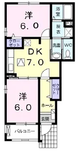 フォーリスト クスジI【1階】の間取り