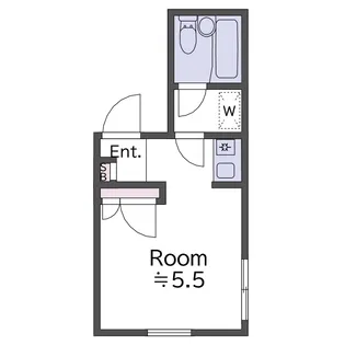 ヒューゲルハイム三軒茶屋【1階】の間取り