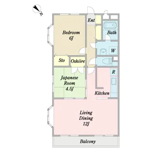 フルールメゾン【2階】の間取り
