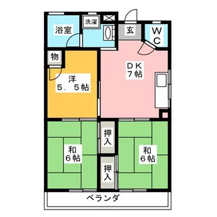 グレイスSONEII【3階】の間取り