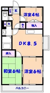 パレドール和弘No.2【3階】の間取り