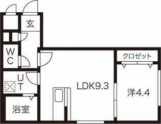 ドゥージエム II【1階】の間取り