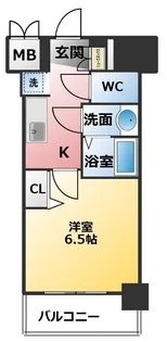 プレサンス名古屋菊井セルカ【6階】の間取り