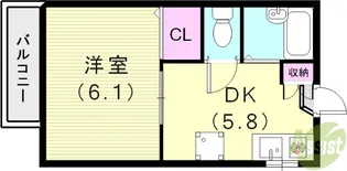 レックインひよどり【2階】の間取り