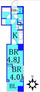 レグラス横浜ポートサイド【10階】の間取り