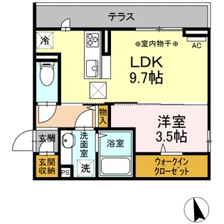エスポワールD菜園(DR)【1階】の間取り