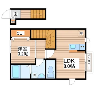 【新築】デュマンII【2階】の間取り