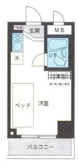 トーショービル【6階】の間取り