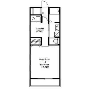 大橋マンション【2階】の間取り