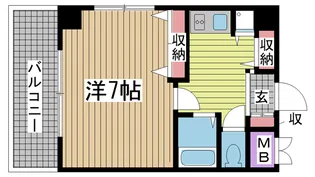 ハーバーステージ神戸【5階】の間取り