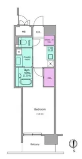 ビエラコート内久宝寺【11階】の間取り