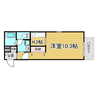 ドミール・ナチュレ【2階】の間取り