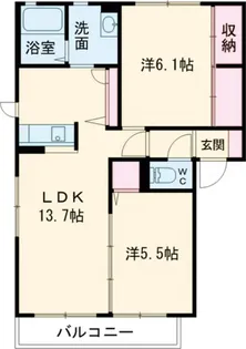 Green terrace エール【2階】の間取り