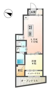 カルモ愛宕【1階】の間取り