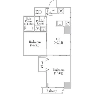 正栄プラザビル【6階】の間取り