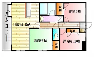 フレシールA館【3階】の間取り
