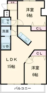 シャトレ平野【8階】の間取り