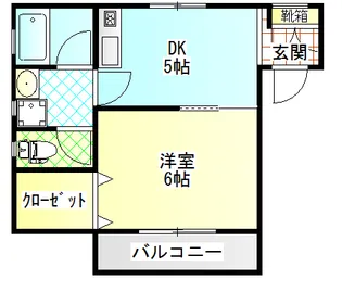 ラ・カシェット【2階】の間取り