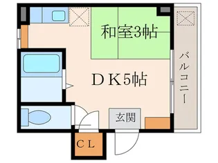 ムーンハイツ43【1階】の間取り