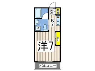 クレセント【2階】の間取り