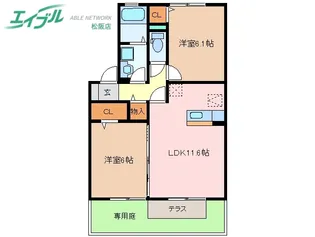 春夏秋冬 夏【1階】の間取り