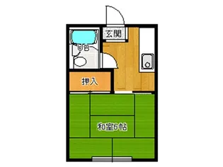 ツバクロハイツ【2階】の間取り