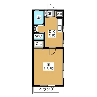 フォレストA【2階】の間取り