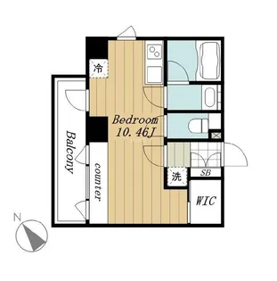 オーク高輪II【8階】の間取り