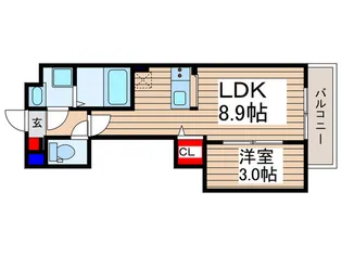 ロワジールふじみ野【1階】の間取り